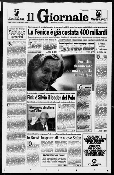 Il giornale : quotidiano del mattino